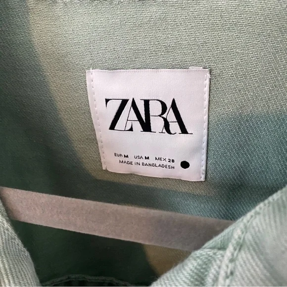 🔥🔥🔥 Zara Belted Denim Jacket - Picture 3 of 6